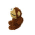 Mighty Microfiber Monkey Ball Floating Squeak and Plush Dog Toy - Brown - Large  