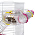 Ferplast Laura Fun and Interactive Hampster Cage with Accessories - Pink - 39" X 22" X 18" Inches  