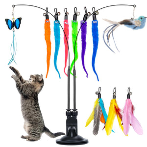 Kong Playground Garden Interactive Teaser Feather Cat Toy