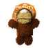 Mighty Microfiber Monkey Ball Floating Squeak and Plush Dog Toy - Brown - Large  