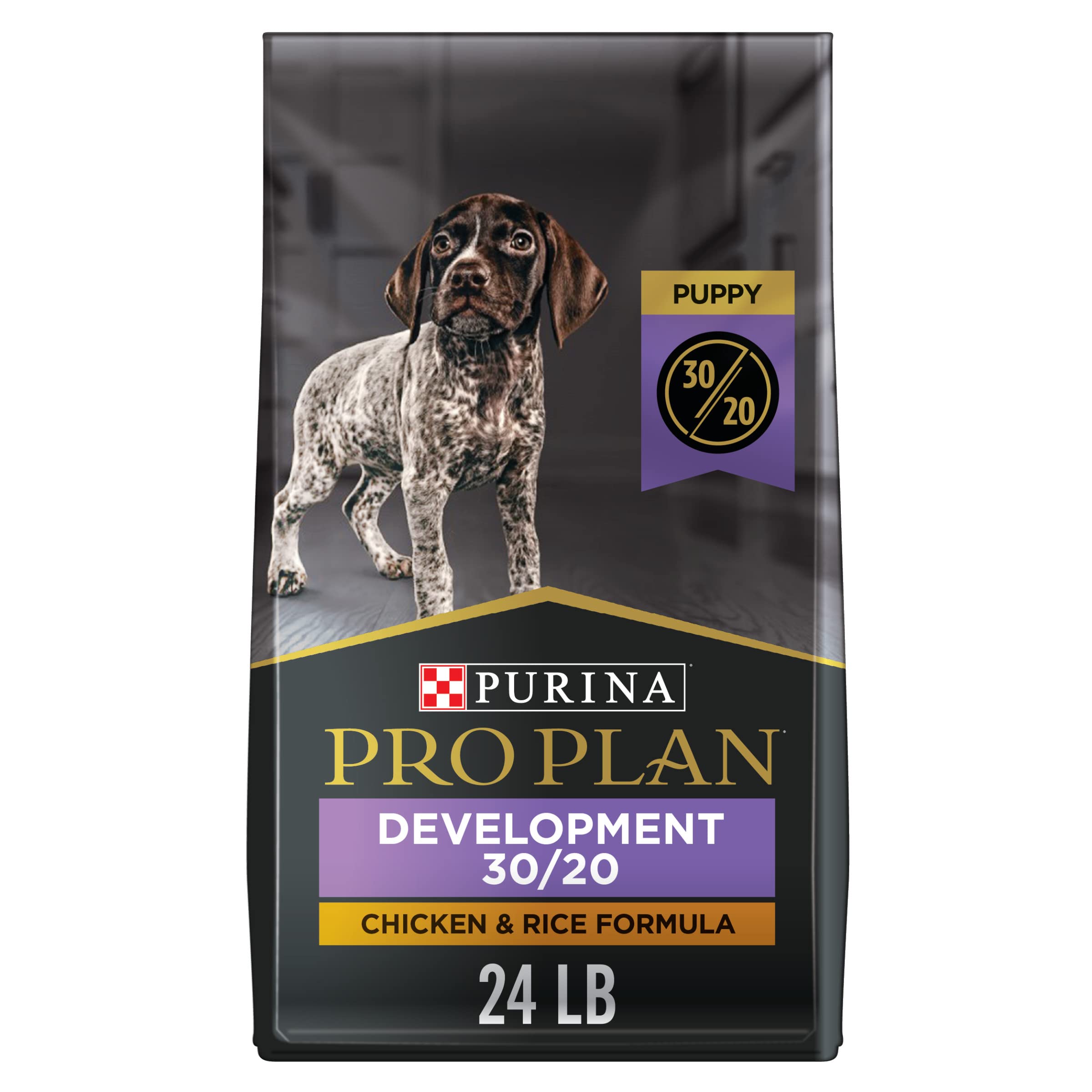 Purina Pro Plan Sport Development 30/20 High-Protein Chicken and Rice Puppy Formula Dry Dog Food - 24 Lbs  