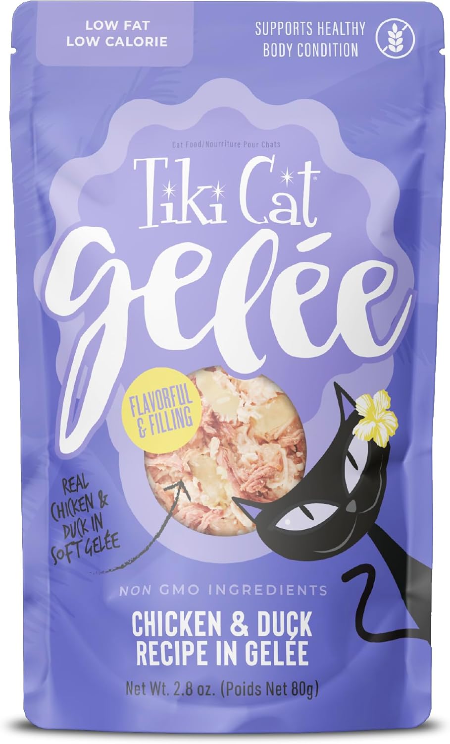 Tiki Cat Luau Lean Gelee Low-Fat Chicken and Duck in Gelee Wet Cat Food Pouch - 2.8 Oz - 12 Pack Default Title