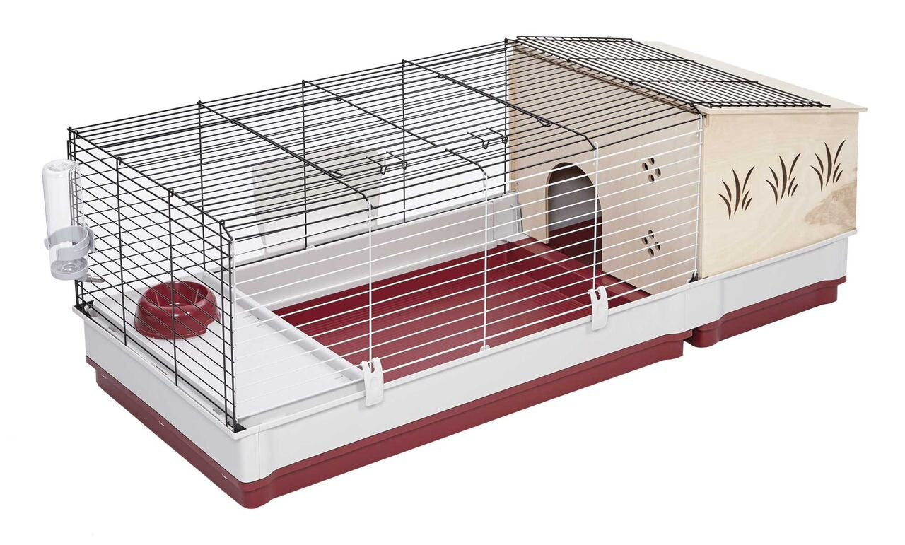 Midwest Wabbitat Deluxe Rabbit and Small Animal Hutch Extension - Tan - 24" X 18" X 19.2" Inches  