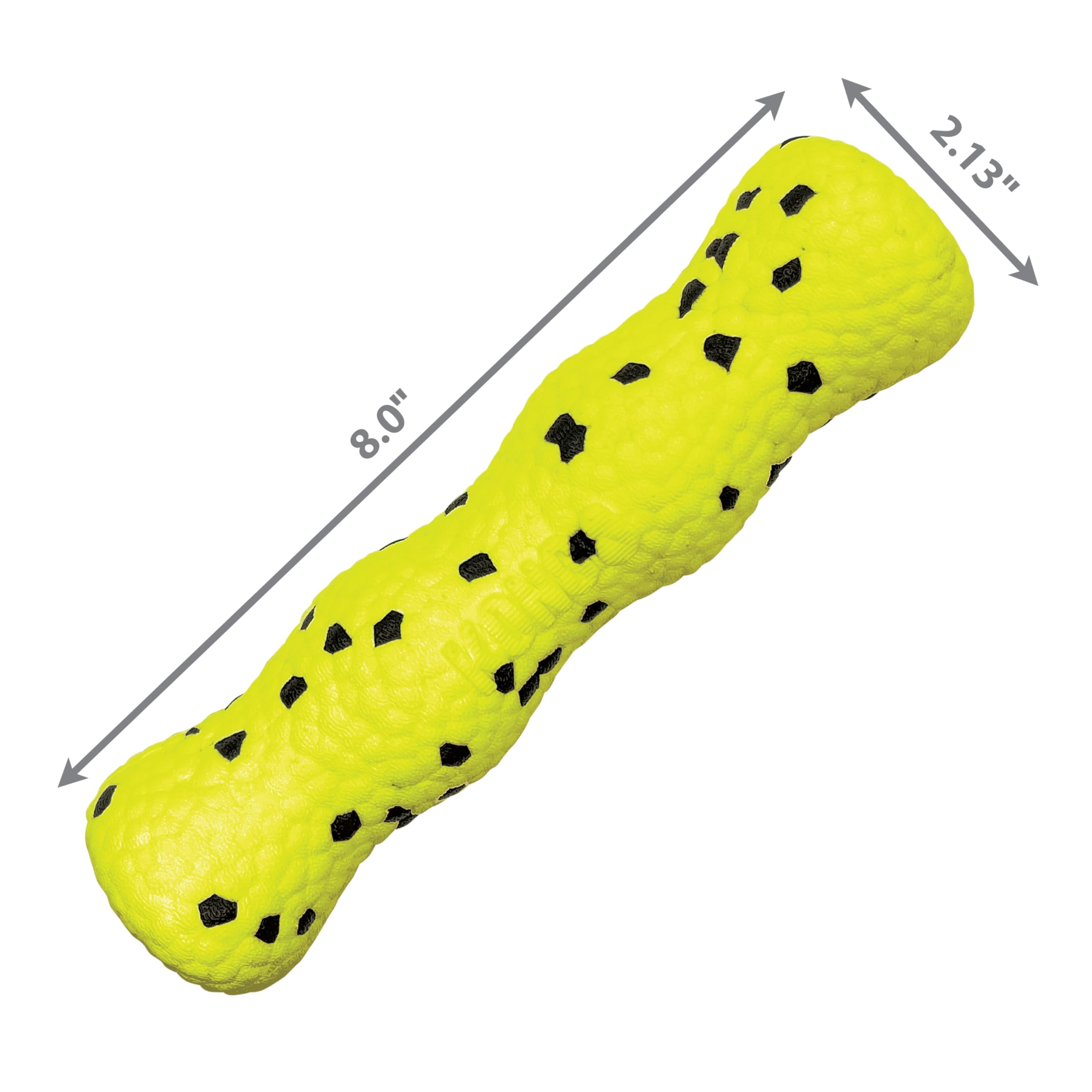 Kong Reflex Stick Fetch and Floating Dog Toy - Yellow - Medium  