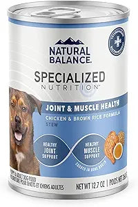 Natural Balance Specialized Nutrition Joint and Muscle Health Chicken and Brown Rice Canned Dog Food - 12.7 Oz - Case of 12 Default Title