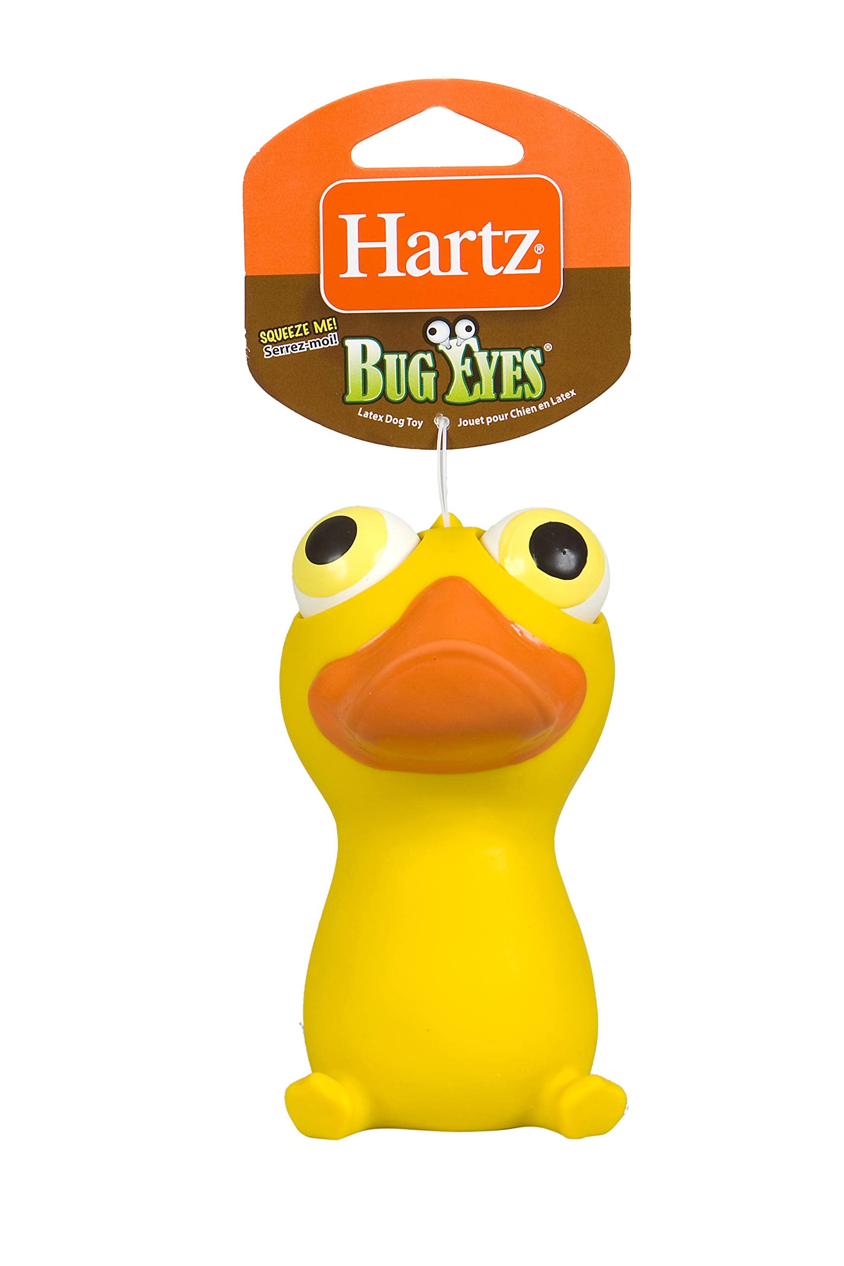 Hartz Mountain Bug Eyes Animated Latex Rubber Dog Toy  