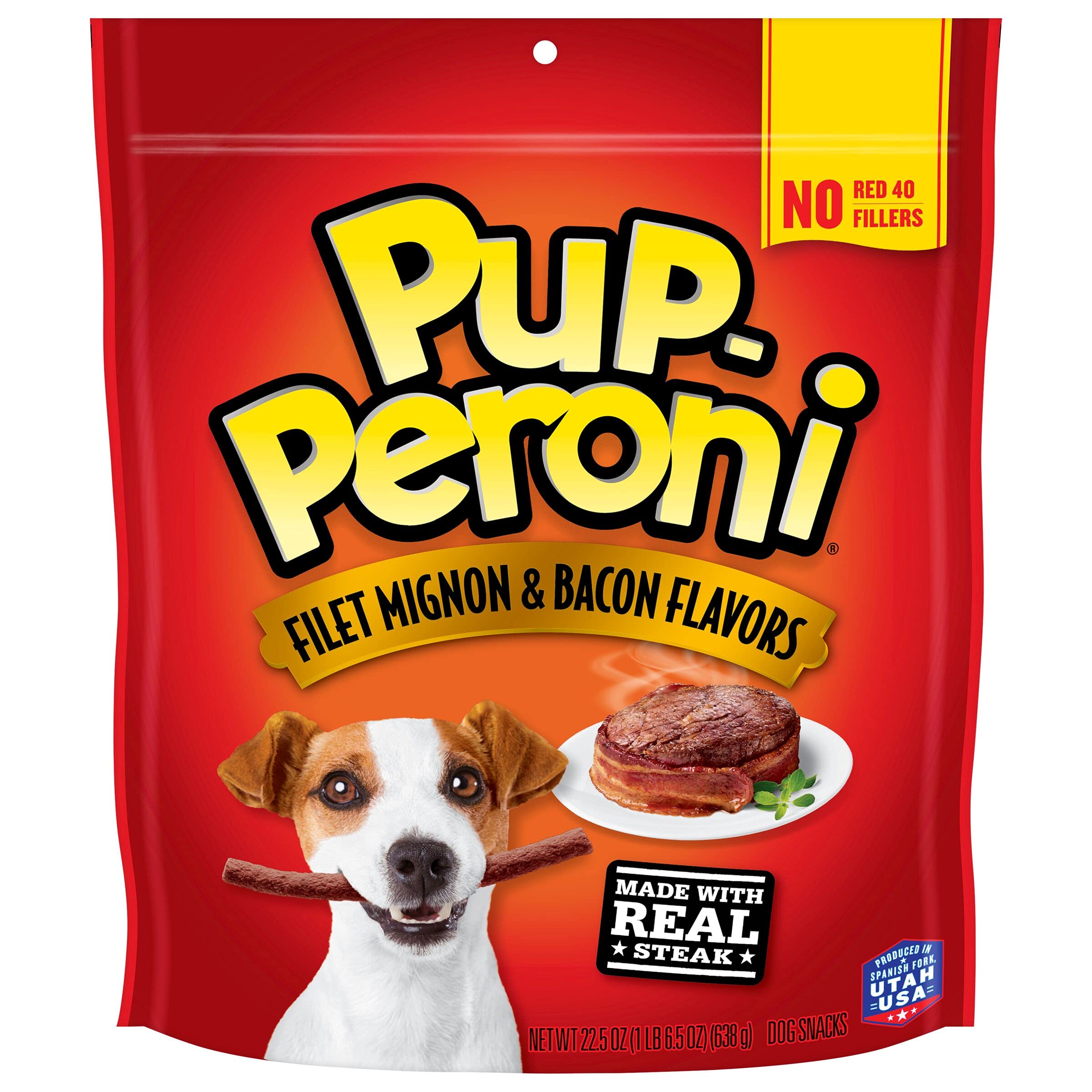 Pup-Peroni Filet Mignon and Bacon Flavored Soft and Chewy Dog Treats - 22.5 Oz  