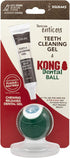 Tropiclean Enticers Smoked Beef Teeth Cleaning Dental Gel Kit with Kong Ball Dog Toy - 1 Oz - Medium Ball