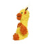 Mighty Junior Giraffe Microfiber Ball Floating Squeak and Plush Dog Toy - Small  