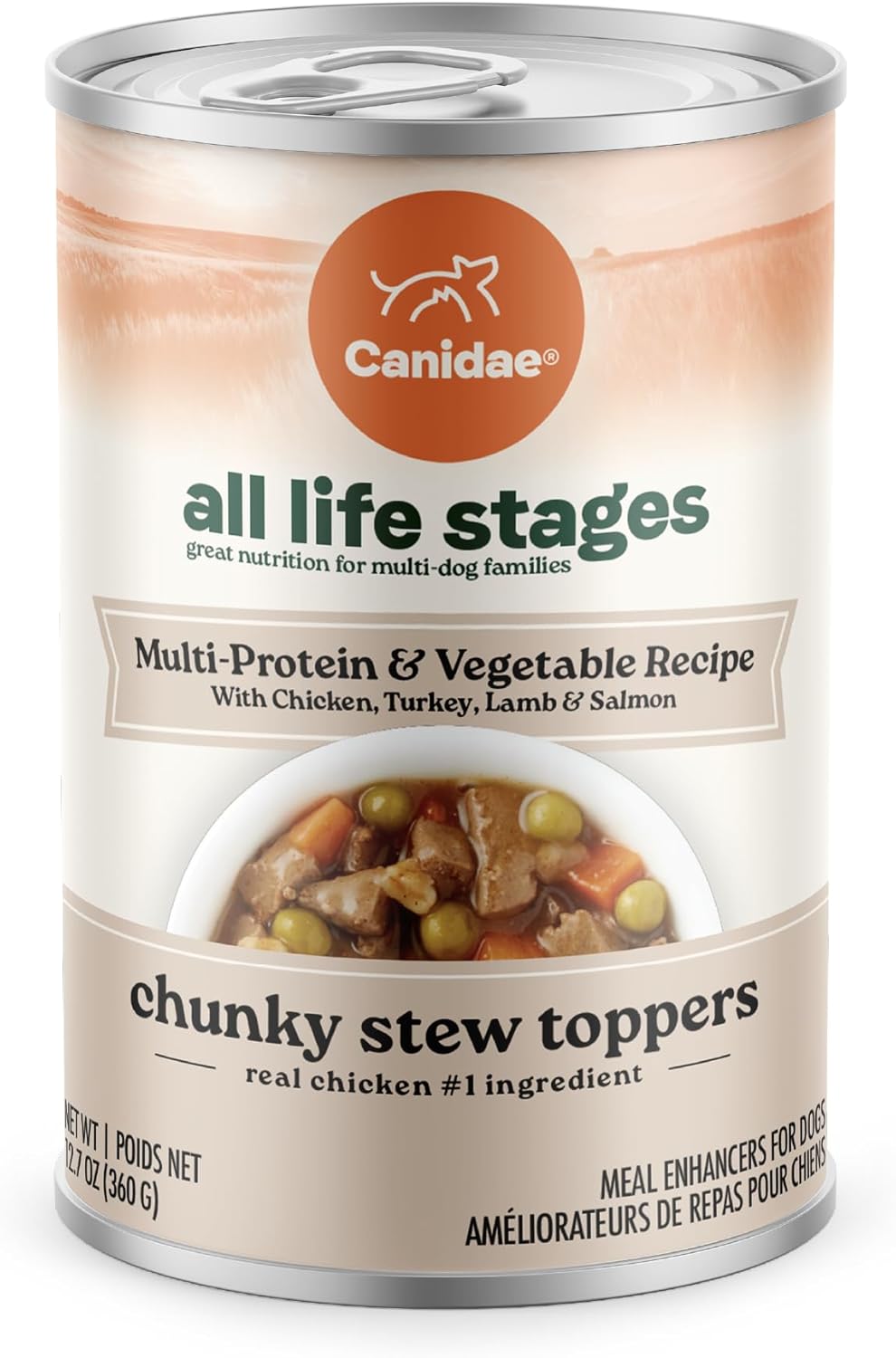 Canidae All Life Stages Chicken Turkey Lamb Salmon and Vegetable Stew Canned Dog Food - 12.7 Oz - Case of 6