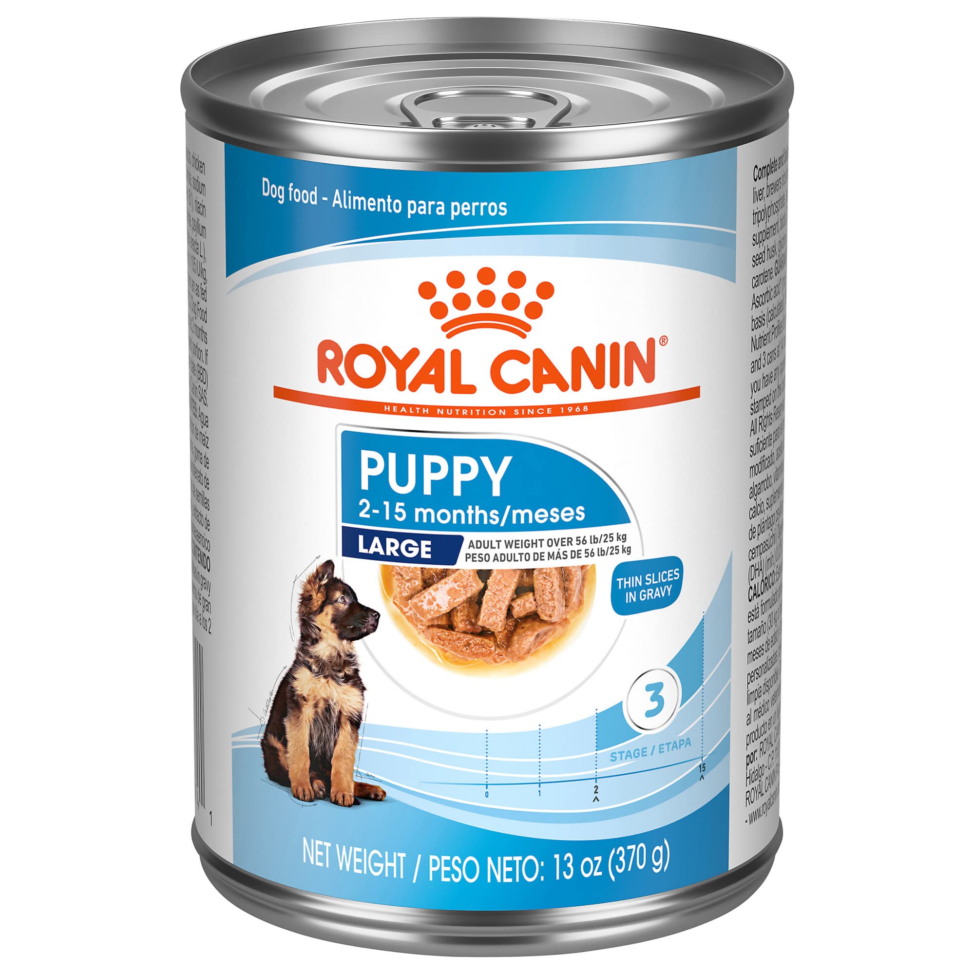 Royal Canin Size Health Nutrition Thin Slices in Gravy Large-Breed Puppy Wet Dog Food - 13 Oz - Case of 6  