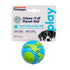 Outward Hound Planet Dog Orbee Tuff Ball Mint Flavored Bounce and Fetch Dog Toy - Blue/Green - Small  