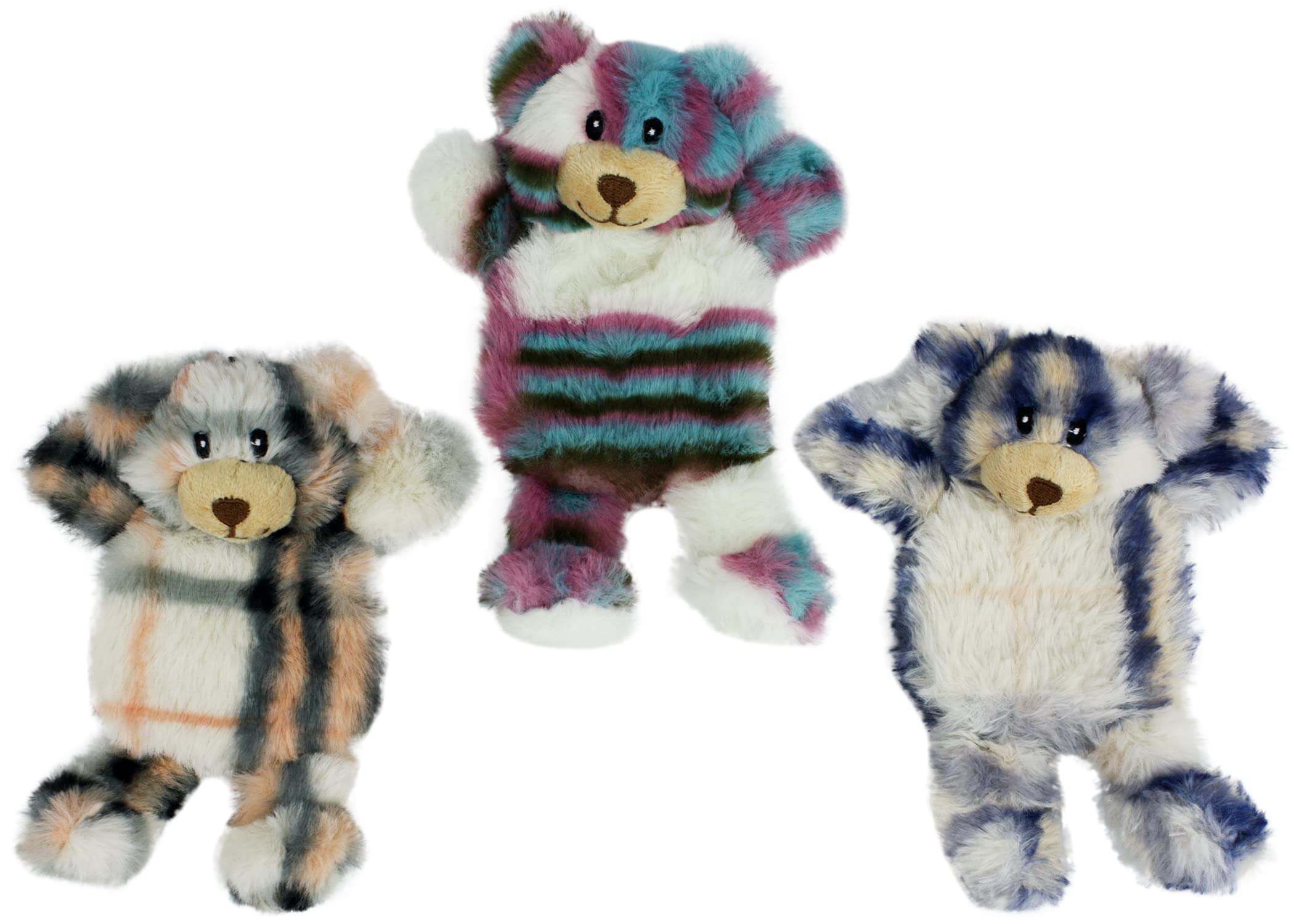 Multipet Minipet Globlet Squeak and Plush Dog Toy - Assorted - 4