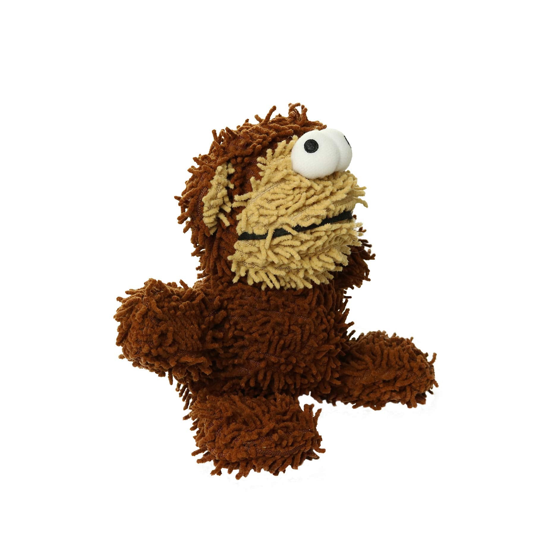 Mighty Junior Monkey Microfiber Ball Floating Squeak and Plush Dog Toy - Small  