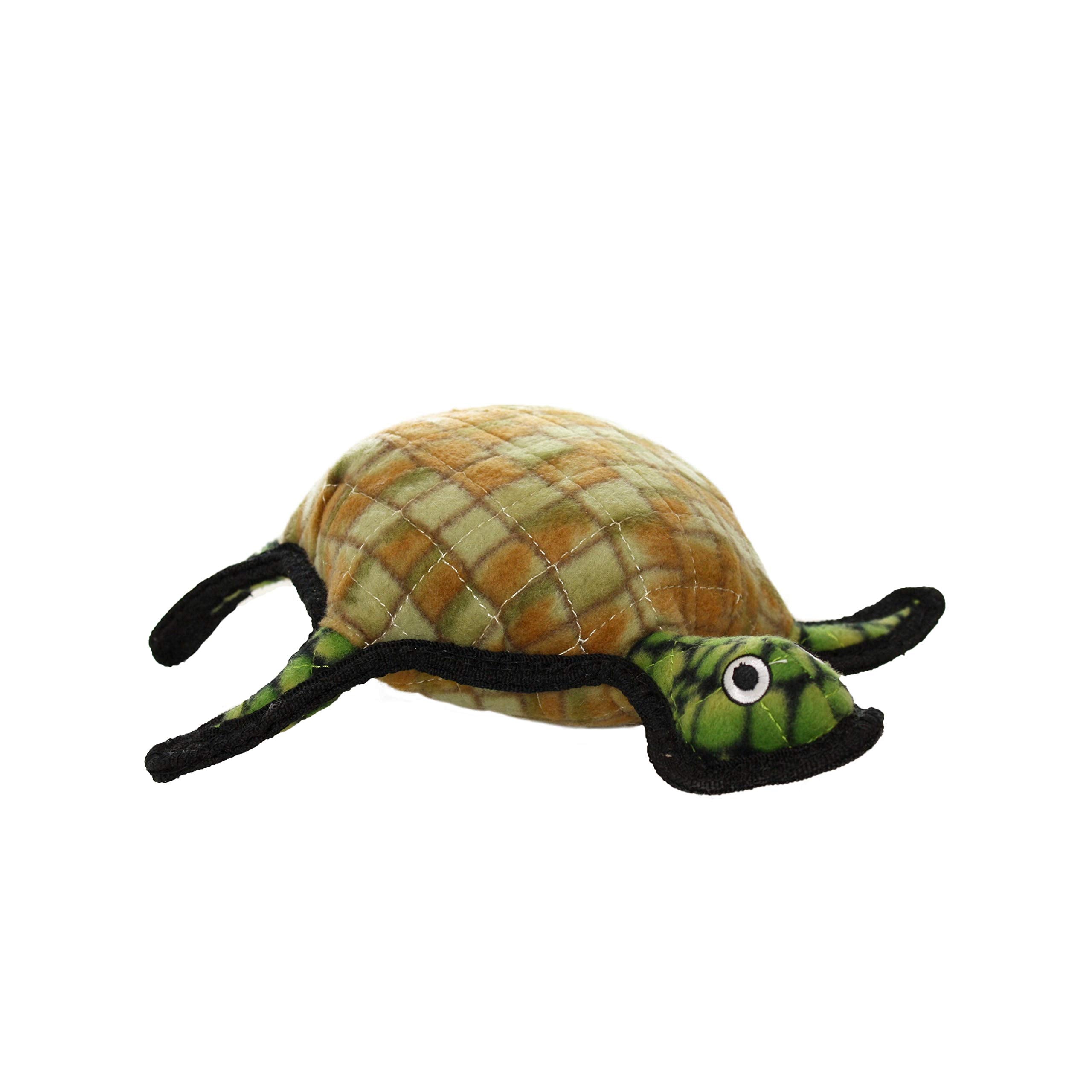 Tuffy's Ocean Creature Turtle Float and Squeak Nylon and Plush Fetch Dog Toy  