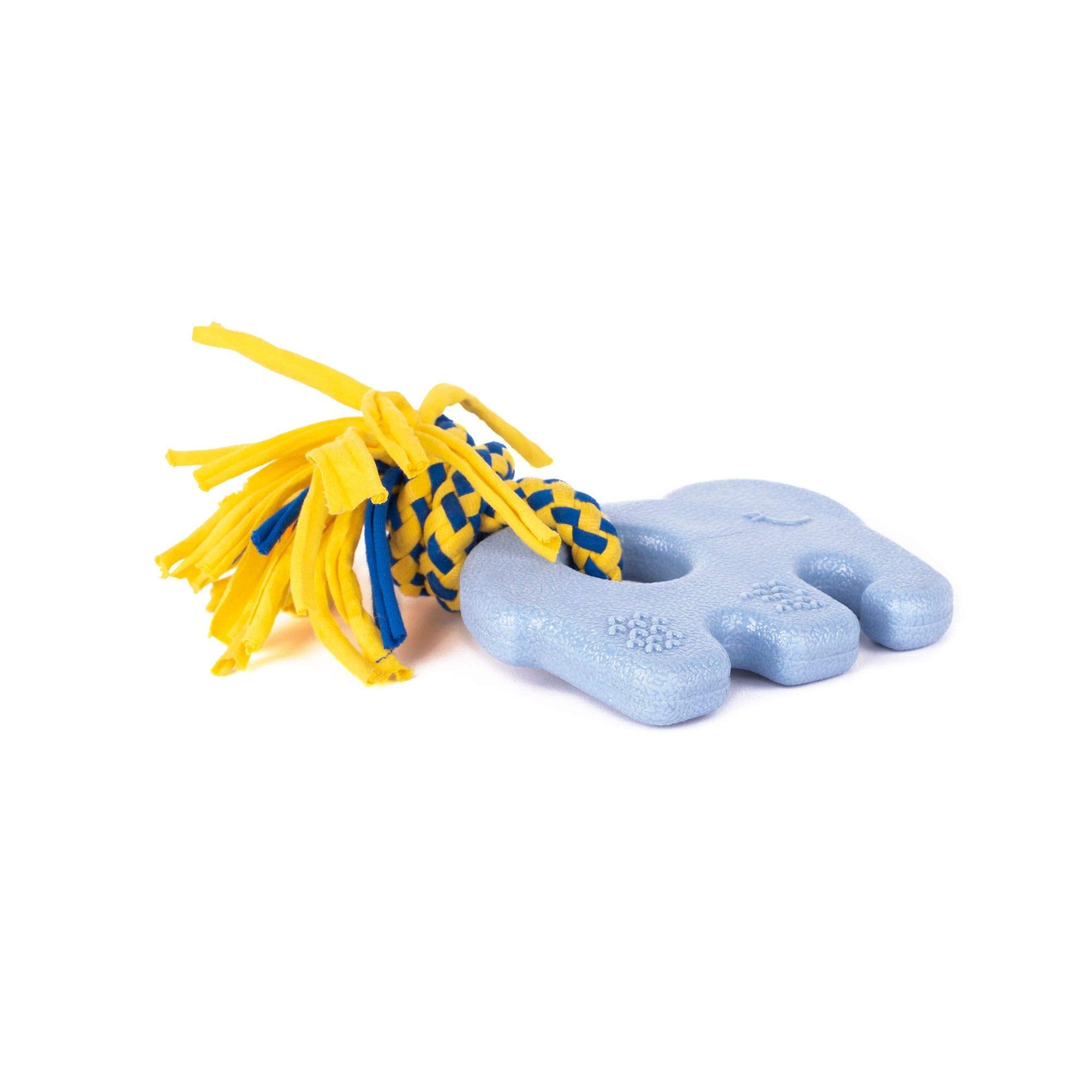 Zippy Paws ZippyTuff Teethers Elliot the Elephant Rope and Chew Puppy Dog Toy - Small  