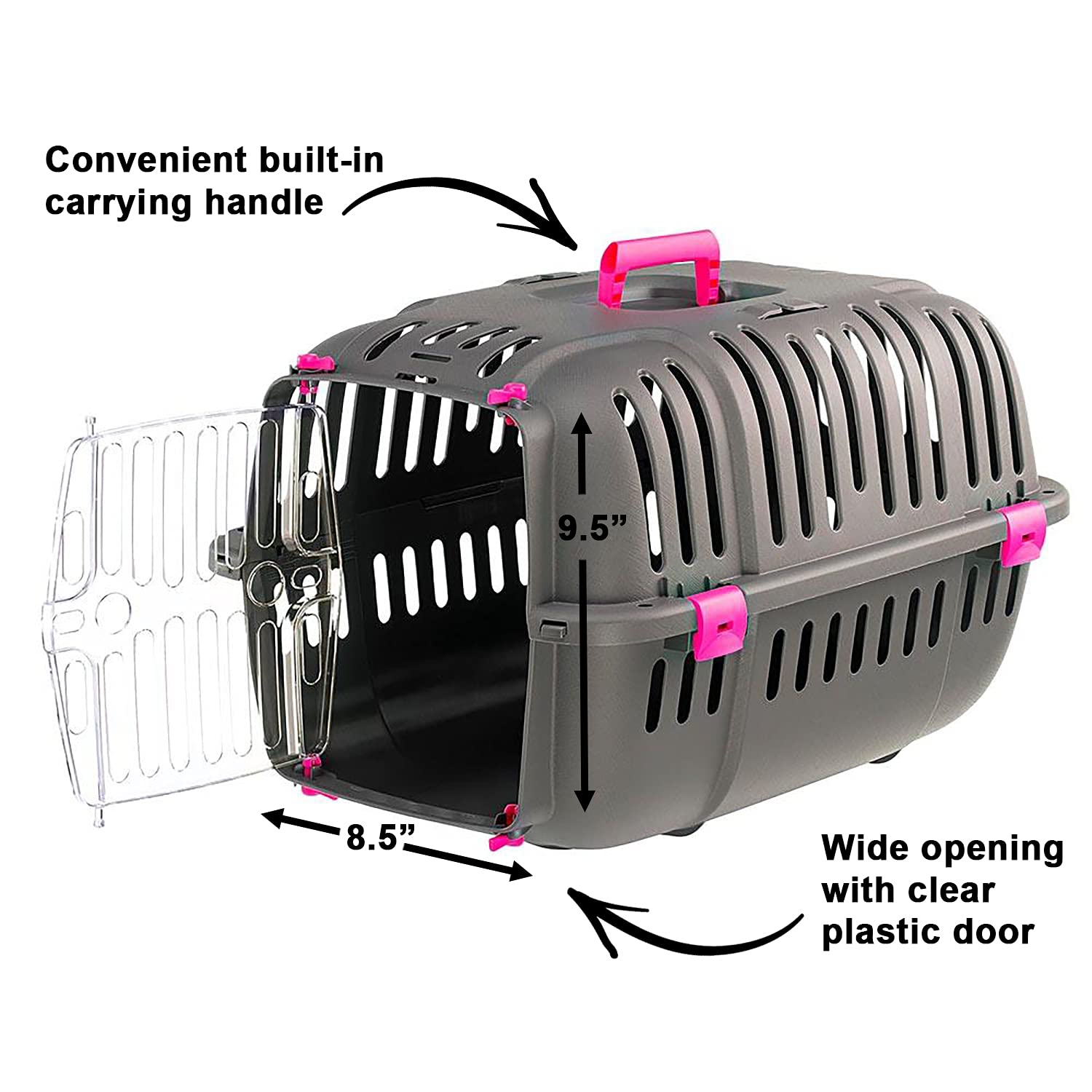 Mclovin's Pet Submarine Hard-Shell Travel Pet Carrier - White  