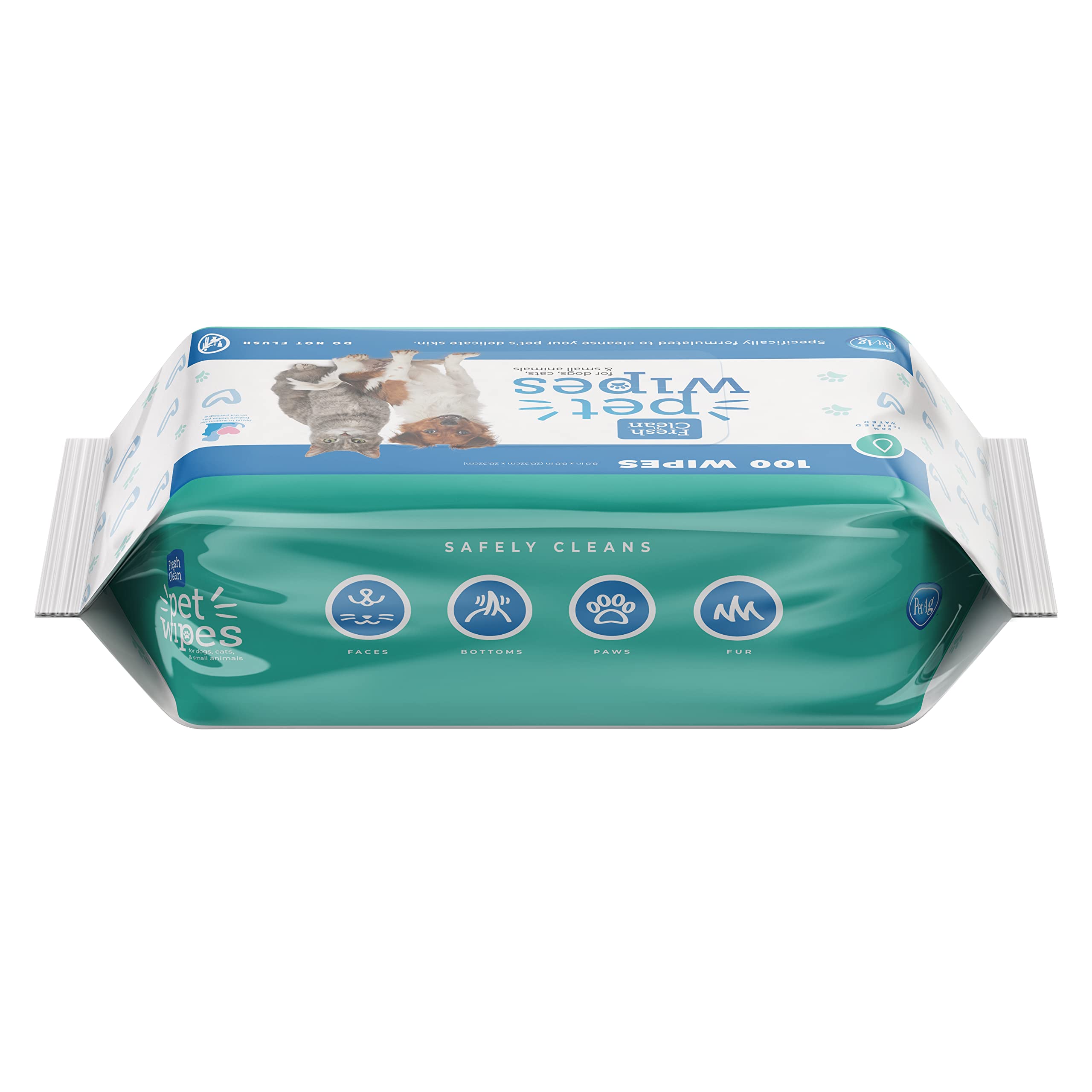 PetAg Fresh N' Clean Pet Wipes for Dogs and Cats - 100 Count  