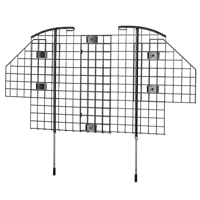 Midwest Universal Adjustable Wired Mesh Metal Safety Car Barrier - Height: 31-50" X Wid...
