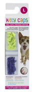 Fetch for Pets Kitty Anti-Scratching Cat Rubber Nail Tip Covers - Green/Glitter - Large - 40 Count  