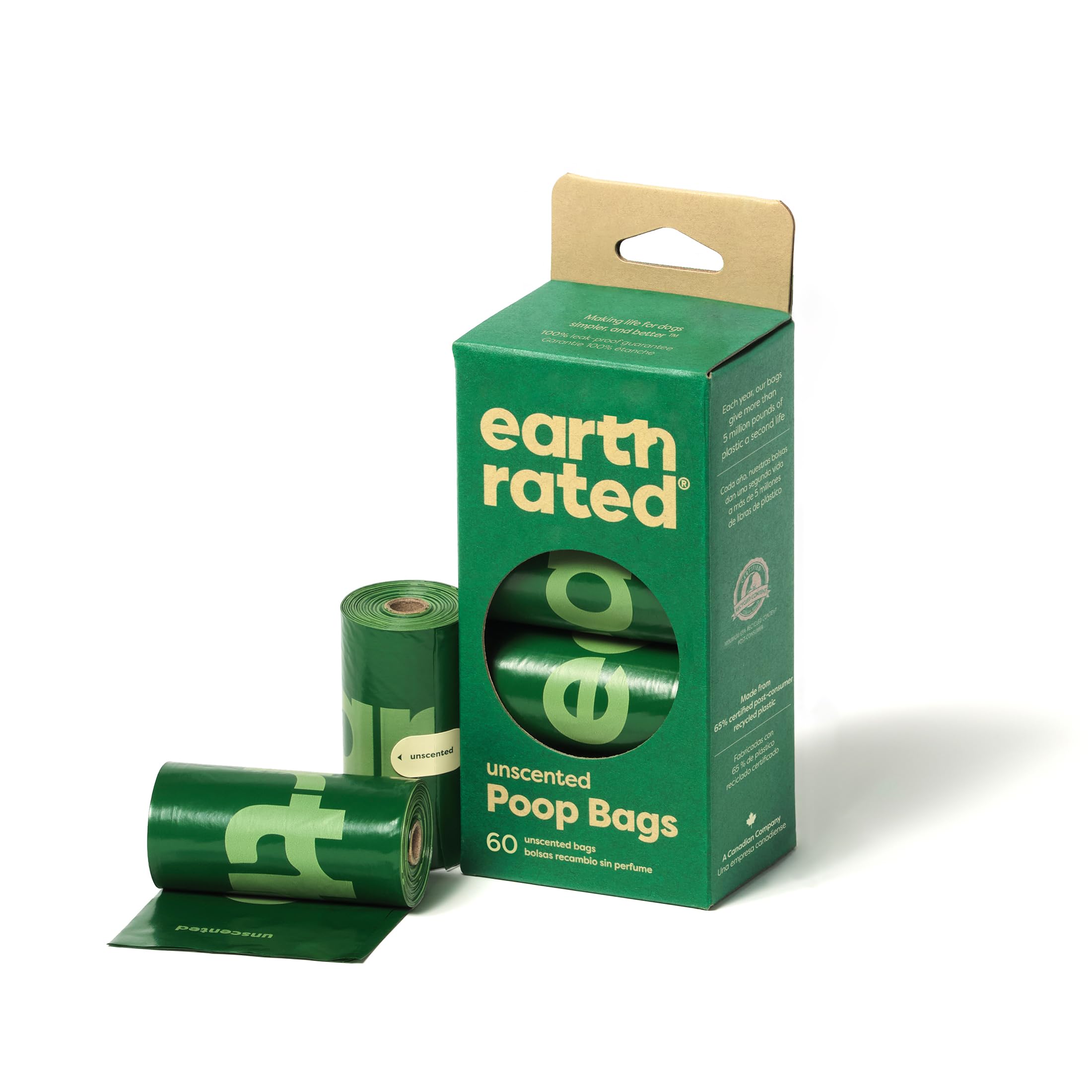 Earth Rated Unscented Disposable Pet Wastebags