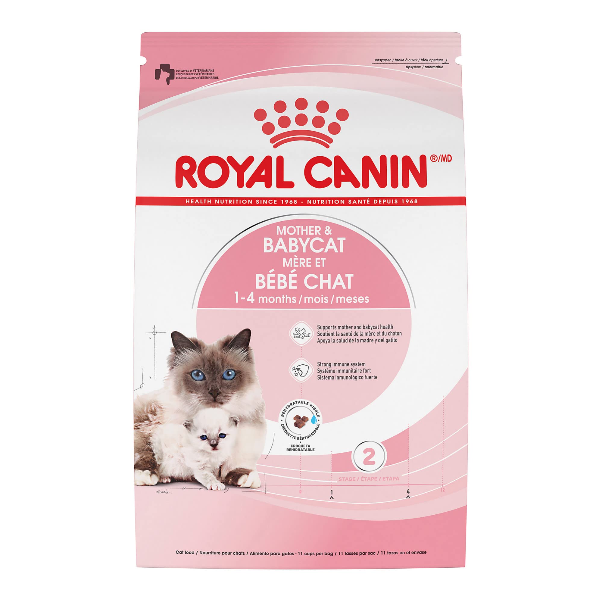 Royal Canin Feline Health Nutrition Mother and Baby Kitten Formula Dry Cat Food - 6 Lbs  