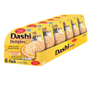 Inaba Dashi Delights Chicken and Cheese Cat Food Topping - 2.5 Oz - Case of 6