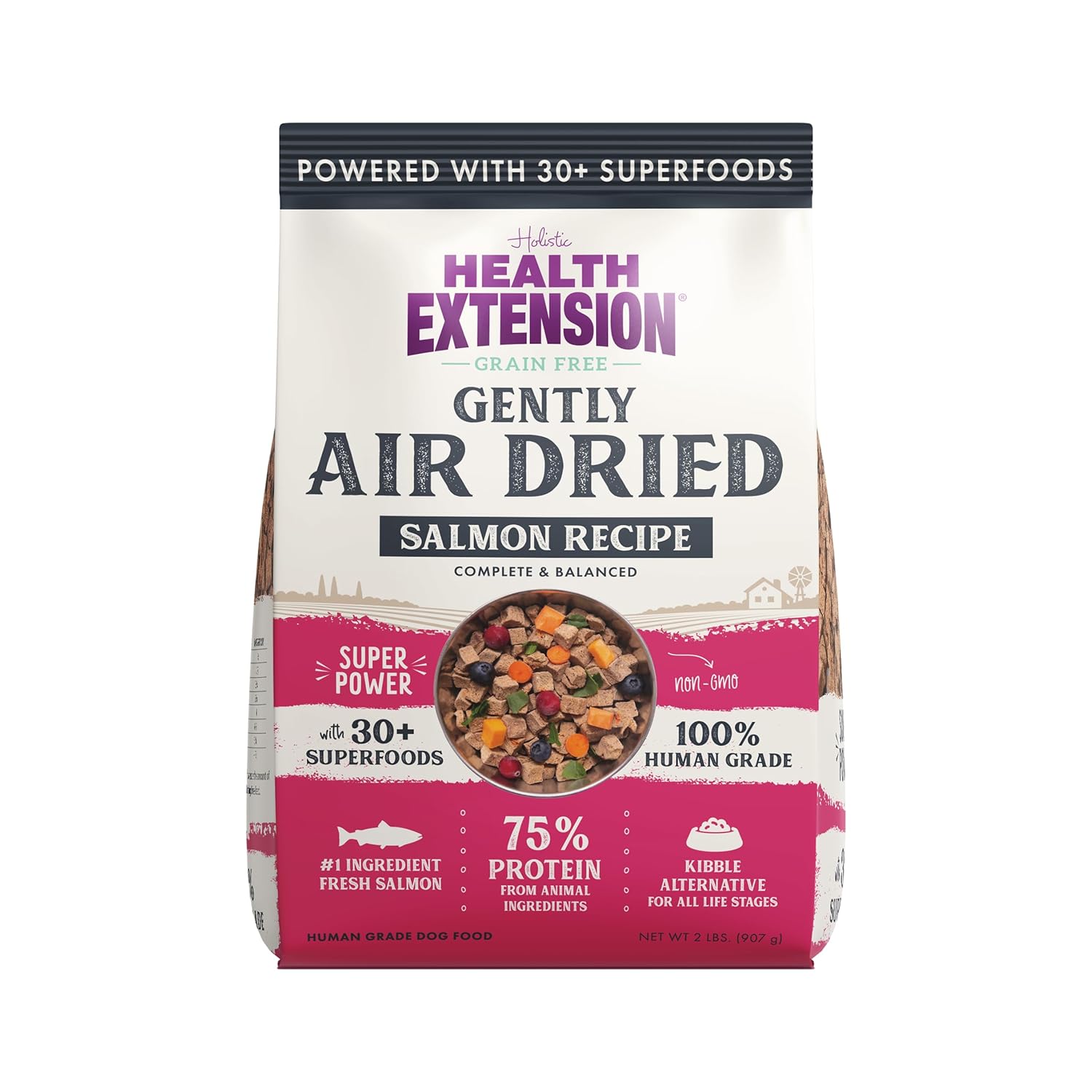 Health Extension Complete and Balanced Human-Grade Salmon Gently Air-Dried Dog Food - 2 Lbs Default Title