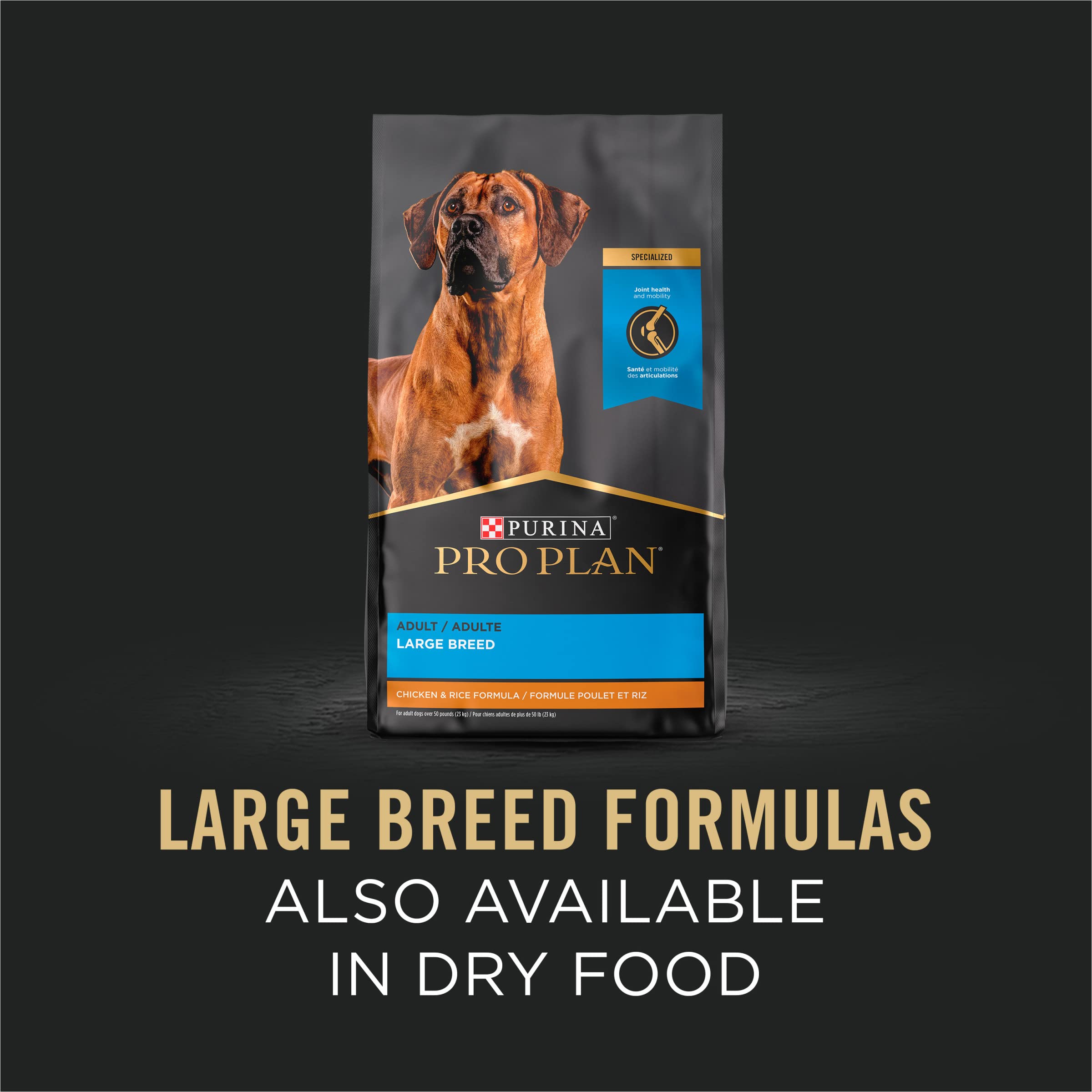 Purina Pro Plan Focus Chunks in Gravy Chicken and Rice Large-Breed Canned Dog Food - 13 Oz - Case of 12  