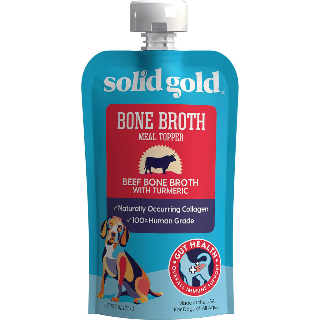 Solid Gold Grain-Free Bone Broth Beef Stew with Hearty Vegetables Dog Food Topper - 11 ...