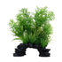 Fluval AquaLife Deco Scapes White-Tipped Hottonia Mix Plastic Plant Aquarium Décor - Medium - 8 Inch