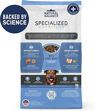 Natural Balance Specialized Nutrition Joint and Muscle Health Chicken and Oatmeal Dry Dog Food - 3.5 Lbs