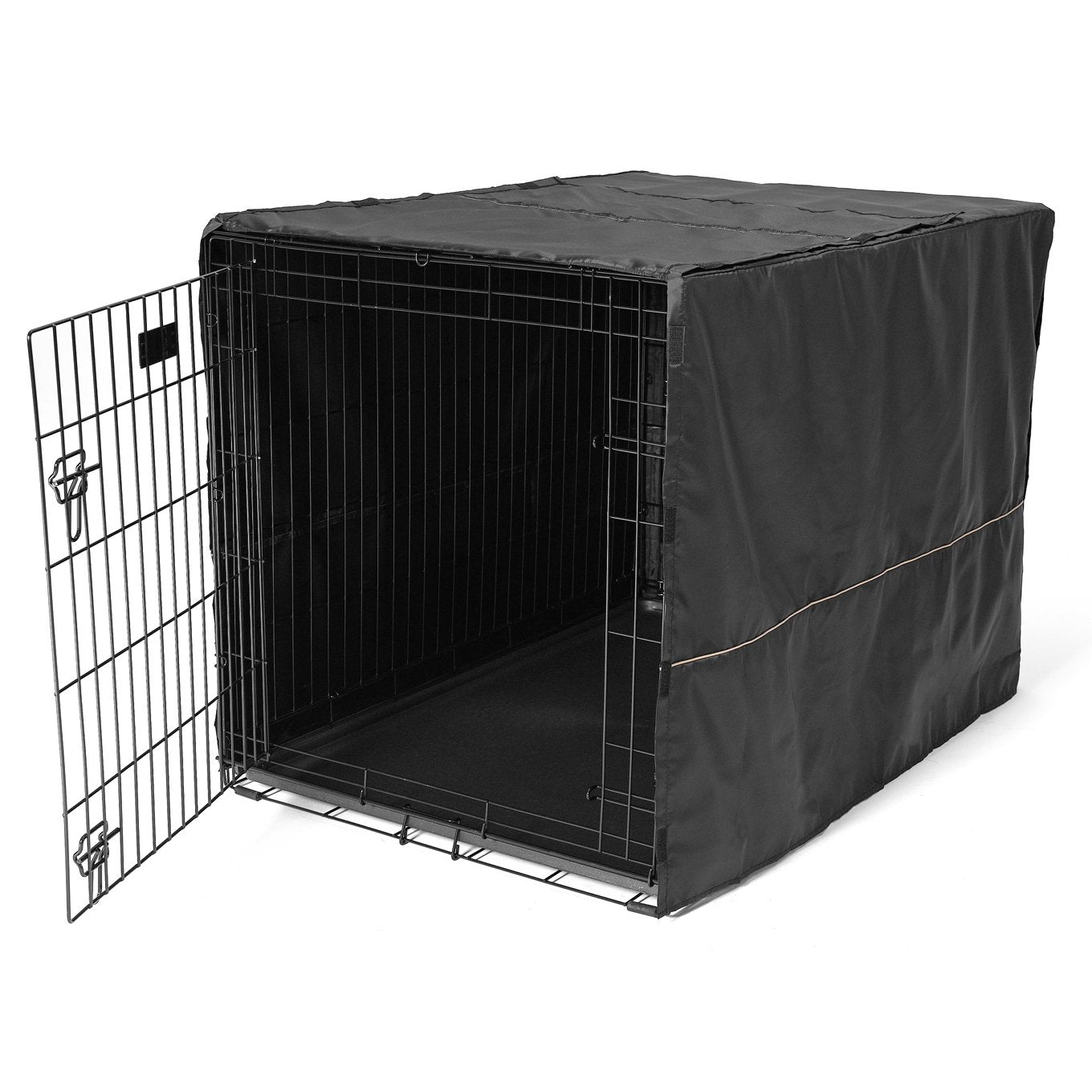 Midwest Quite Time Polyester Dog Crate Cover - Black - 30.5