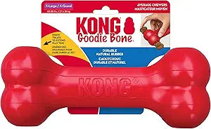 Kong Goodie Bone Classic Treat-Inserting Fetch and Chew Rubber Dog Toy - Extra Large