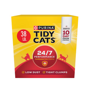 Purina Tidy Cats 24/7 Performance Clumping Low-Dust Odor Protection Clay Mult-Cat Litte...