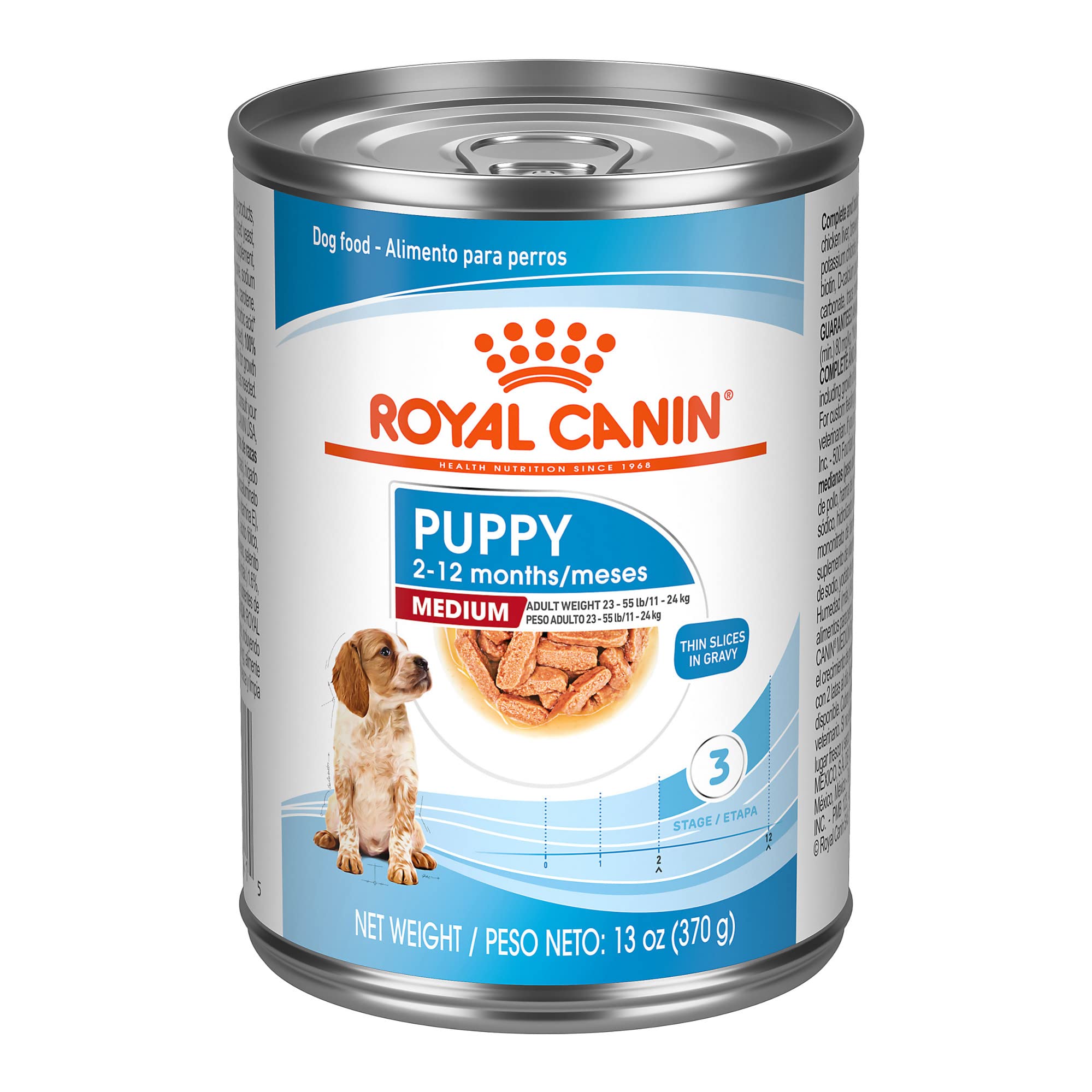 Royal Canin Size Health Nutrition Thin Slices in Gravy Medium-Breed Puppy Wet Dog Food - 13 Oz - Case of 12  