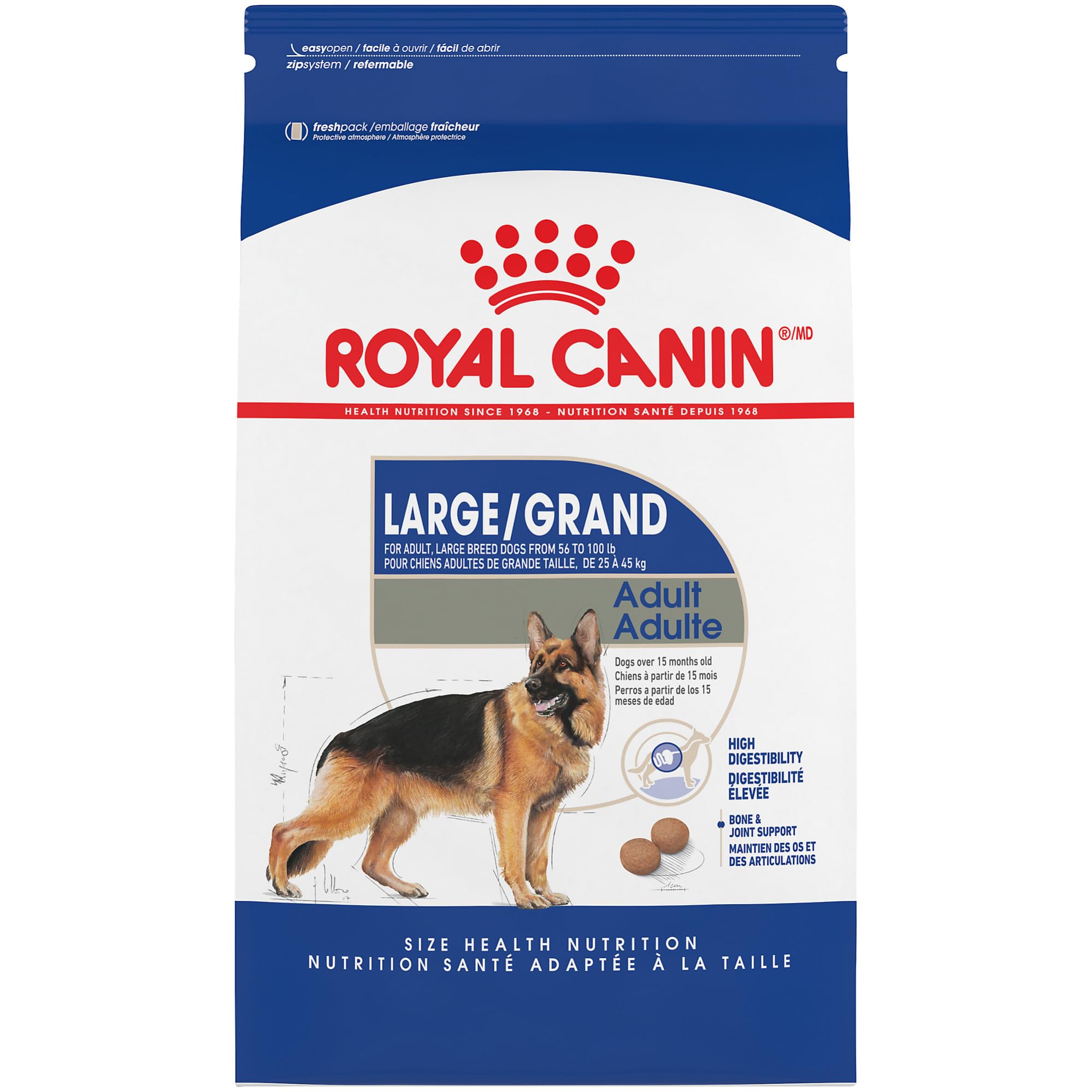 Royal Canin Size Health Nutrition Large-Breed Adult Dry Dog Food - 30 Lbs  