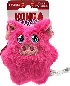 Kong Snuzzles Kiddos Mini Pig Squeak and Plush Dog Toy - Extra Small