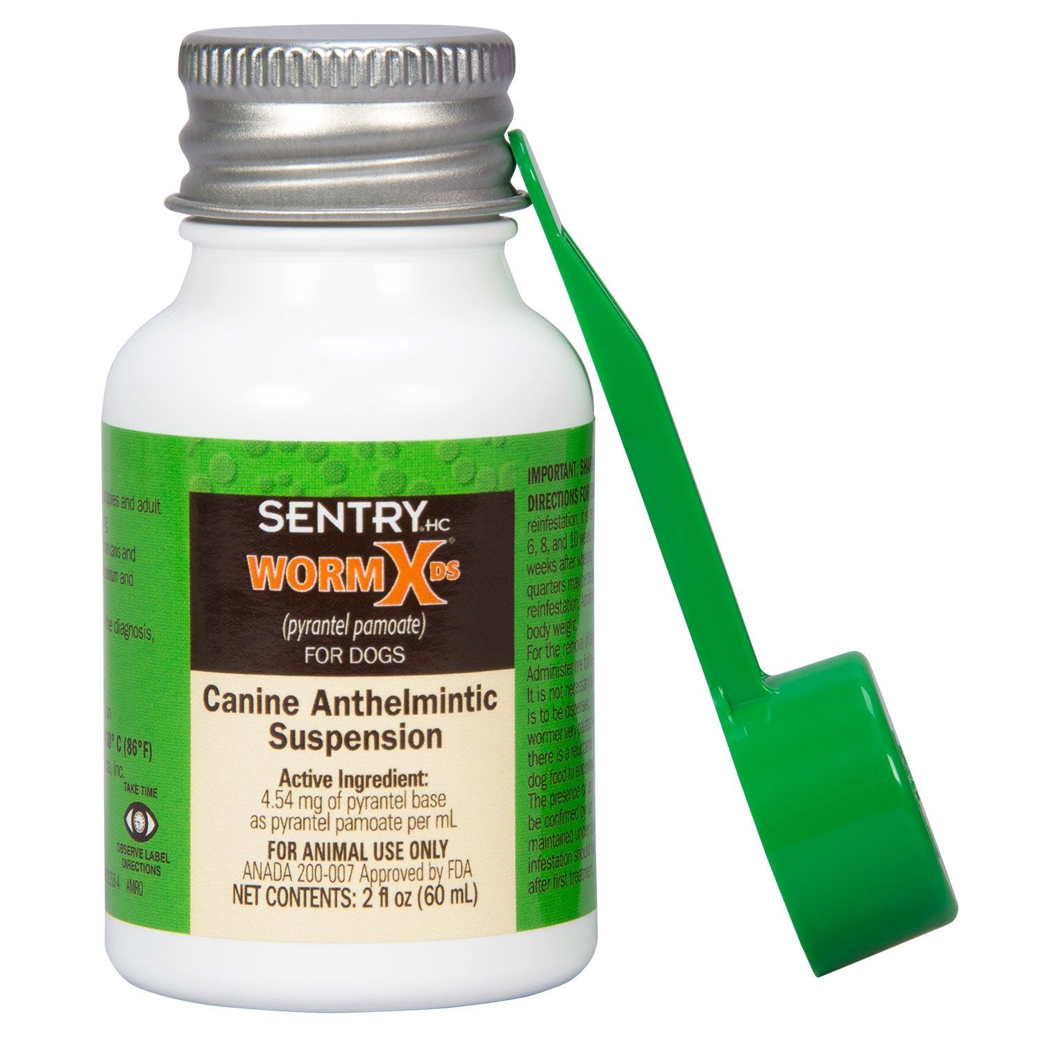 Sentry HC WormX DS Liquid De-Wormer Remover for Dogs and Puppies - 2 Oz  