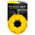 Playology Chicken Scented Channel Chew Ring Rubber Dog Toy with Encapsiscent Technology - Large  