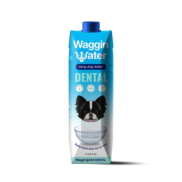 Waggin Water Daily Dental Water Additive Supplement for Dogs - 1 Ltr - Case of 12