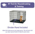 Midwest I-Crate Single Door Metal Folding Dog Crate with Divider Panel - 42" X 28" X 30" Inches  