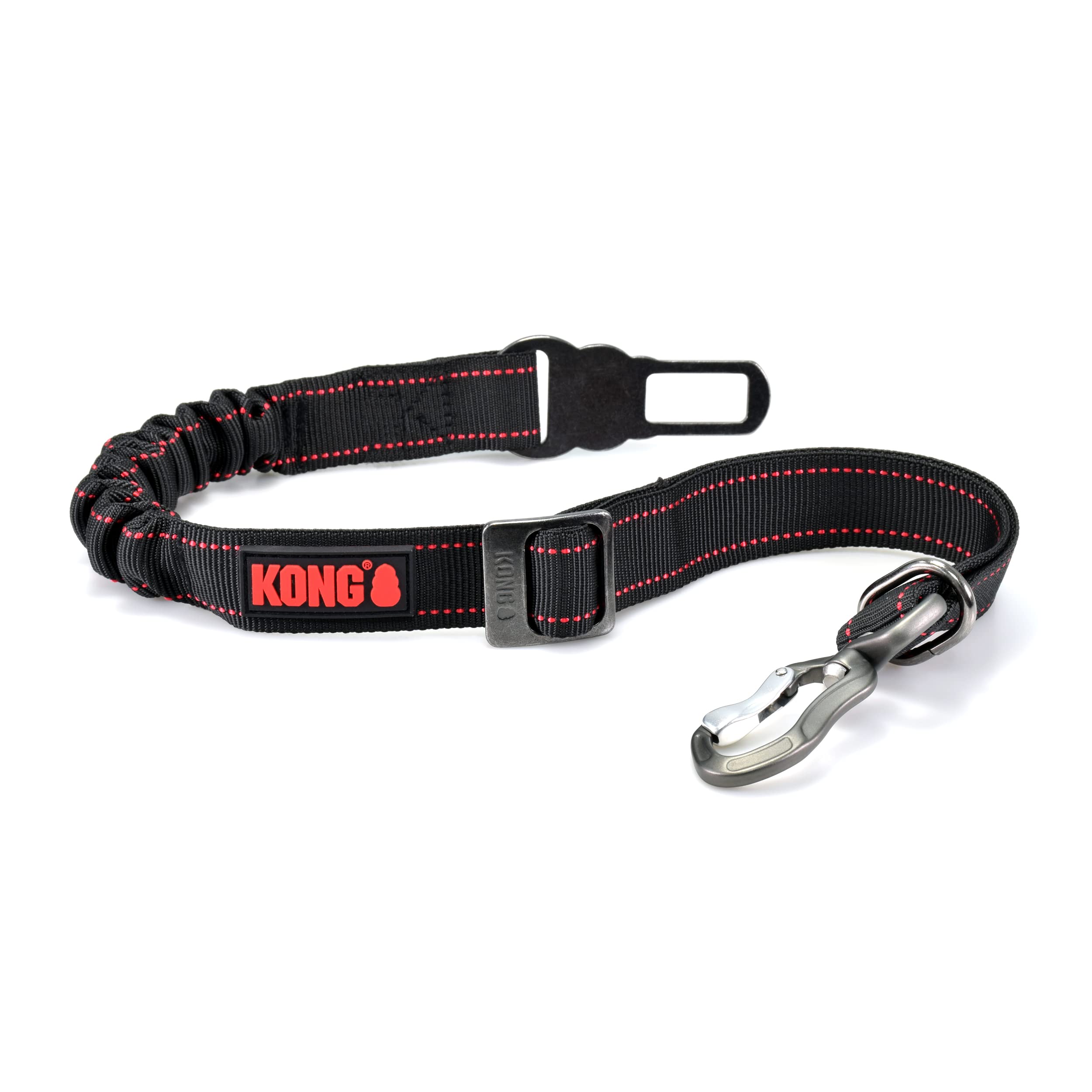 Kong Deluxe Swivel Tether Car Seatbelt - Black  