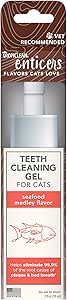 Tropiclean Enticers Seafood Medley Flavor Dental Oral Cat Teeth Cleaning Gel - 2 Oz