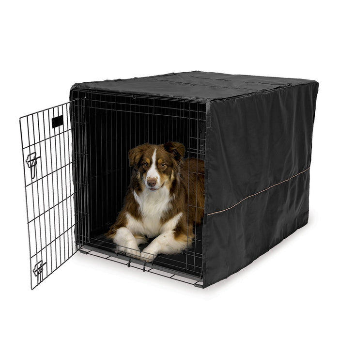 Midwest Quite Time Polyester Dog Crate Cover - Black - 30.5" X 20" X 20.5" Inches