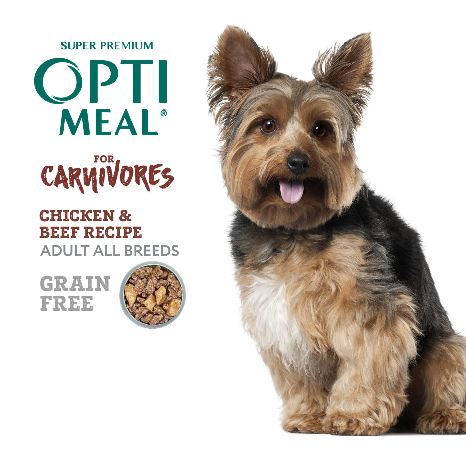 Optimeal Grain-Free Tender Morsels Chicken and Beef Wet Dog Food - 12 Oz - Case of 6  