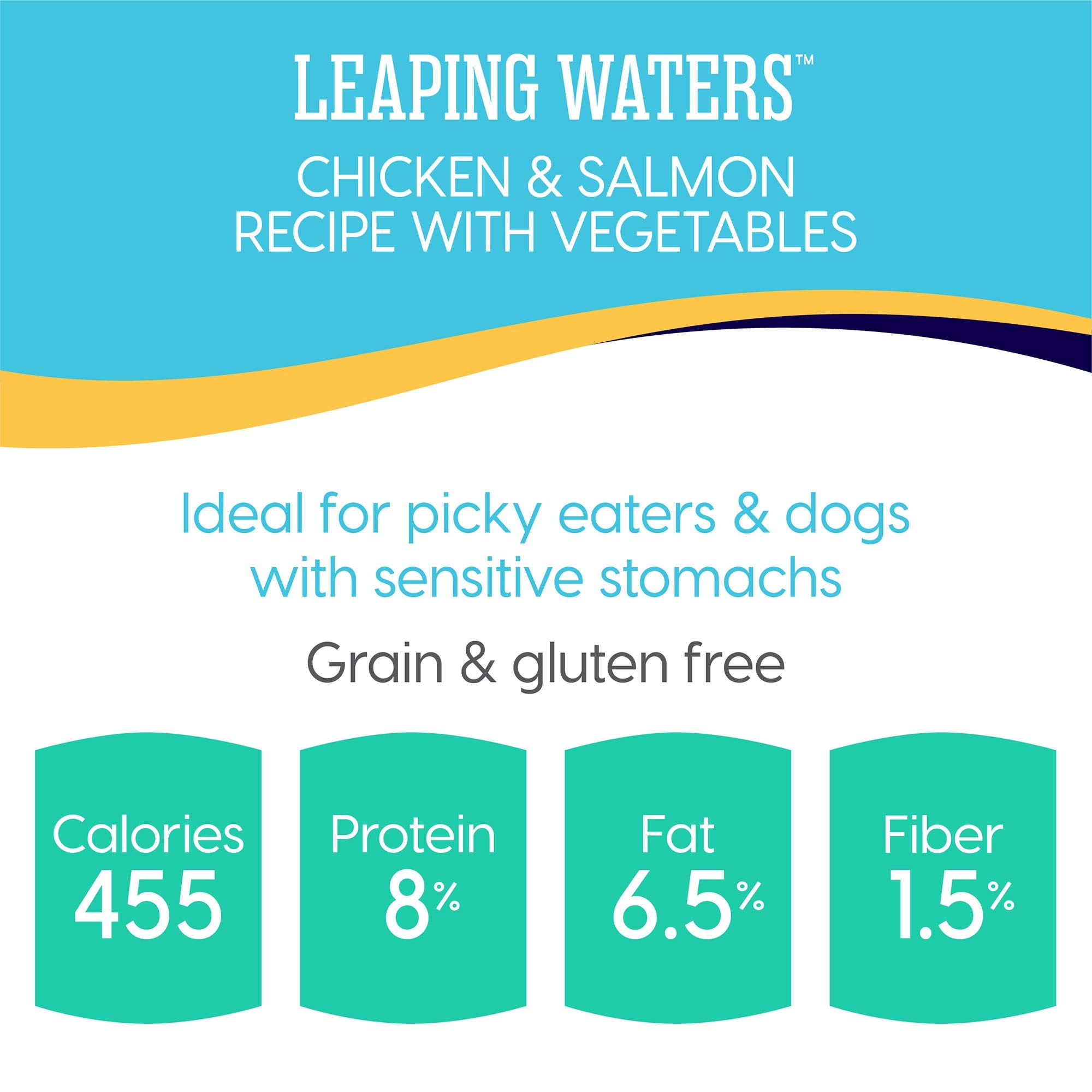 Solid Gold Leaping Waters Grain-Free Chicken Salmon and Vegetables Adult Canned Dog Food - 13.2 Oz - Case of 6  