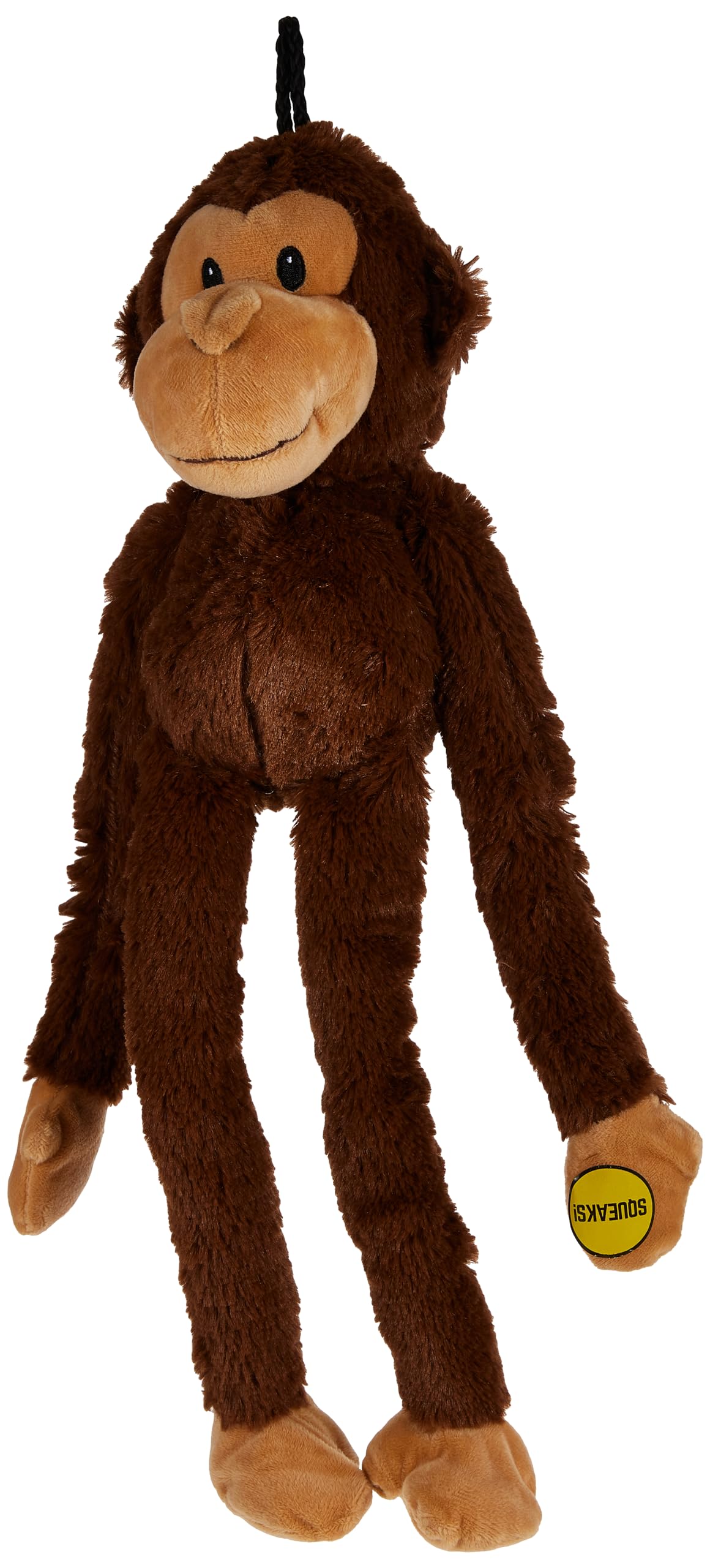 Multipet Swingin' Safari Monkey Squeak and Plush Dog Toy - 19