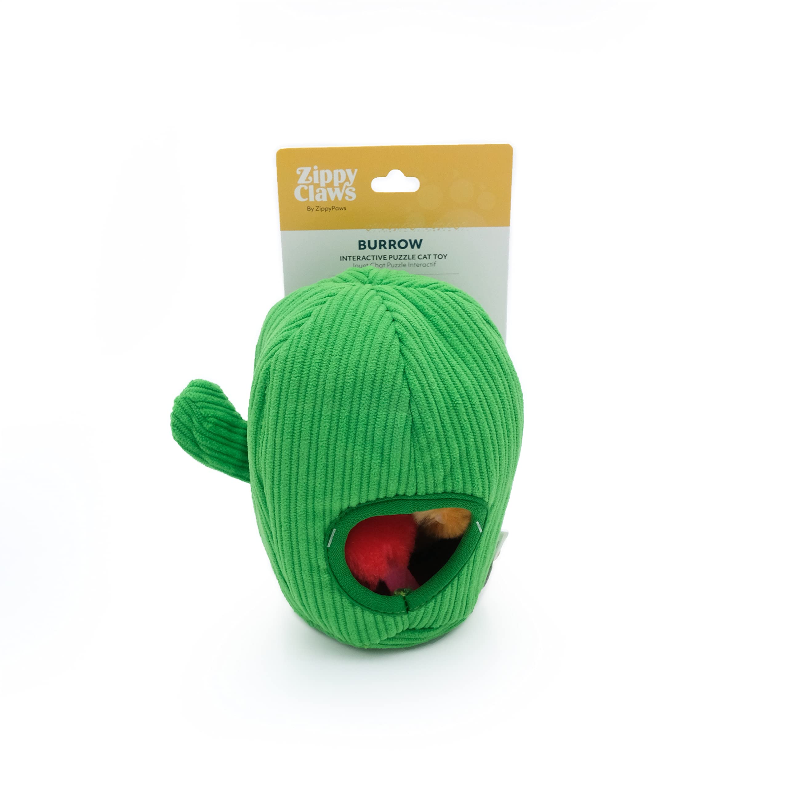 Zippy Paws Burrow Snakes in Cactus Interactive Crinkle and Plush Cat Toy - Small  