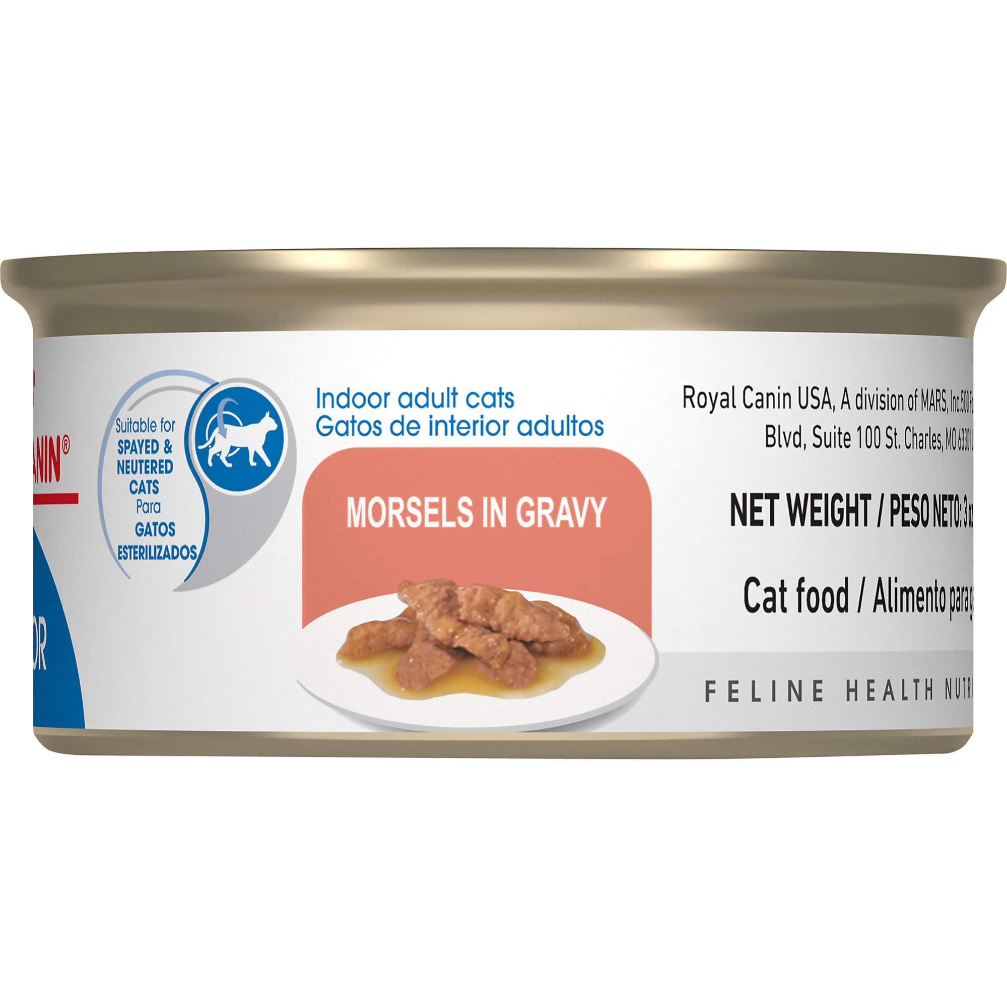 Royal Canin Feline Health Nutrition Morsels In Gravy Indoor Canned Cat Food - 3 Oz - Case of 24  